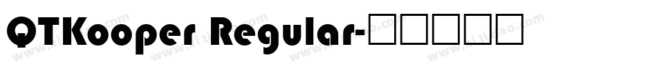 QTKooper Regular字体转换